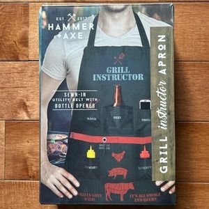 New Grill Instructor Apron with Built-in Bottle Opener